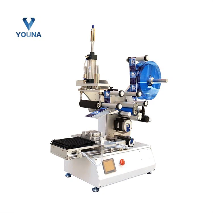 Halbautomatische Flachflaschen-Etikettiermaschine