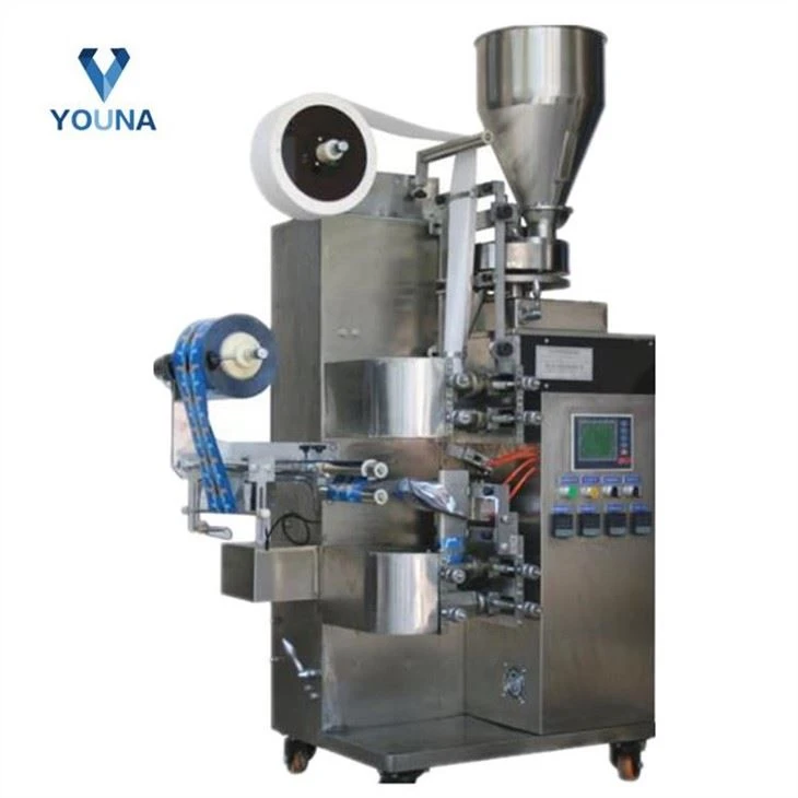 Automatische Filterbeutel-Tee-Verpackungsmaschine mit Tag und Faden